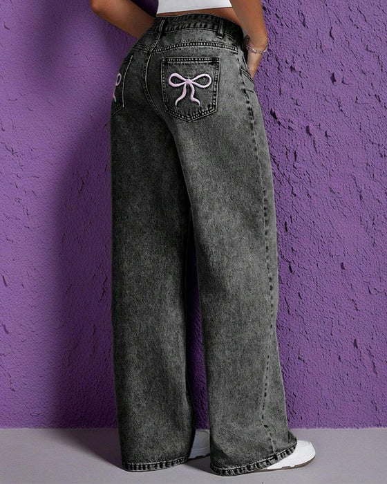 Jeans Mode Schleife