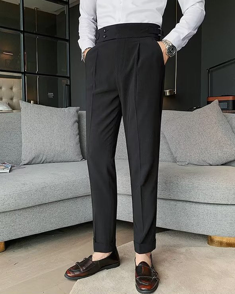 Herren Hose Tasche Einfarbig Lässig Kleid