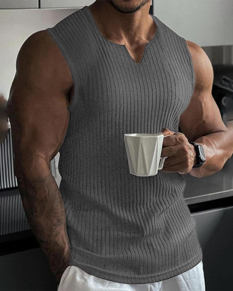 Herren Tanktop Einfarbig Sport Lässig