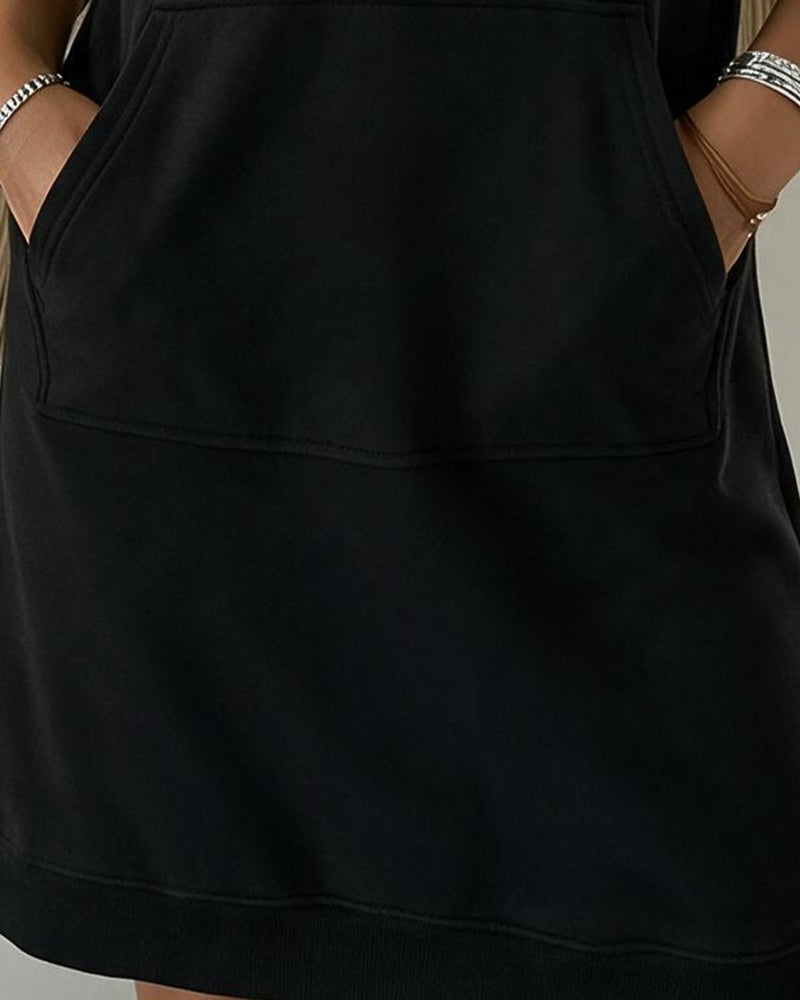 Kleid Spitze Zusammengesetzt Mit Kapuze Sweatshirt