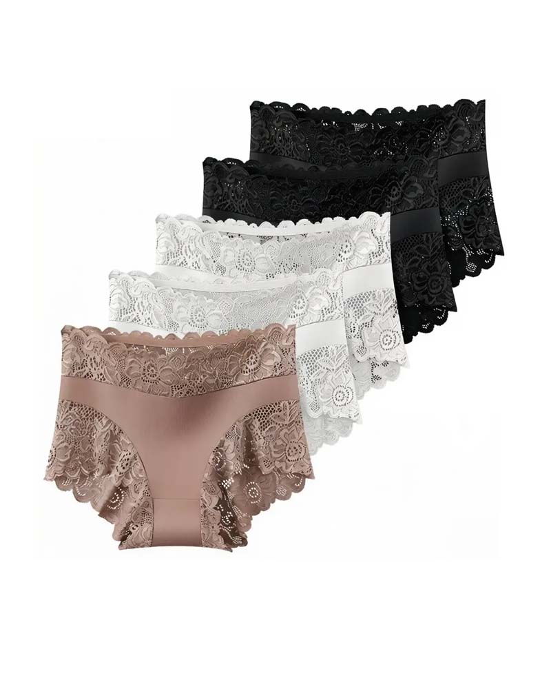 Einfarbige Spitzen‑Slips