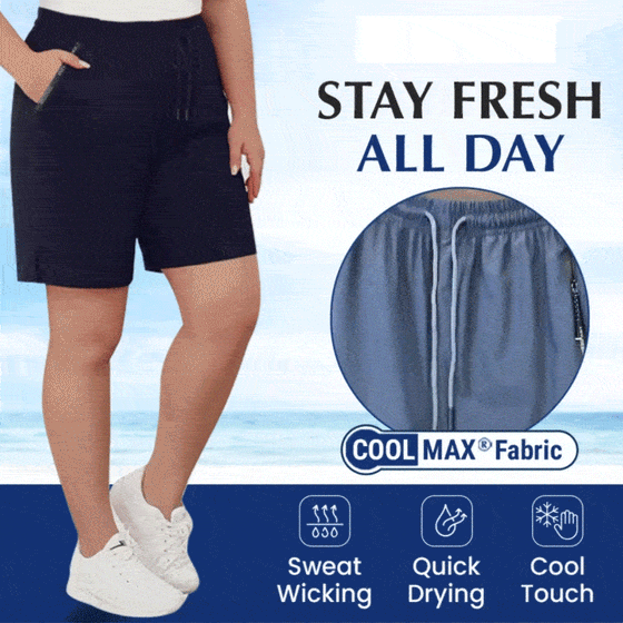 Unisex Eis-Seide Schnell Trocknende Stretch-Shorts