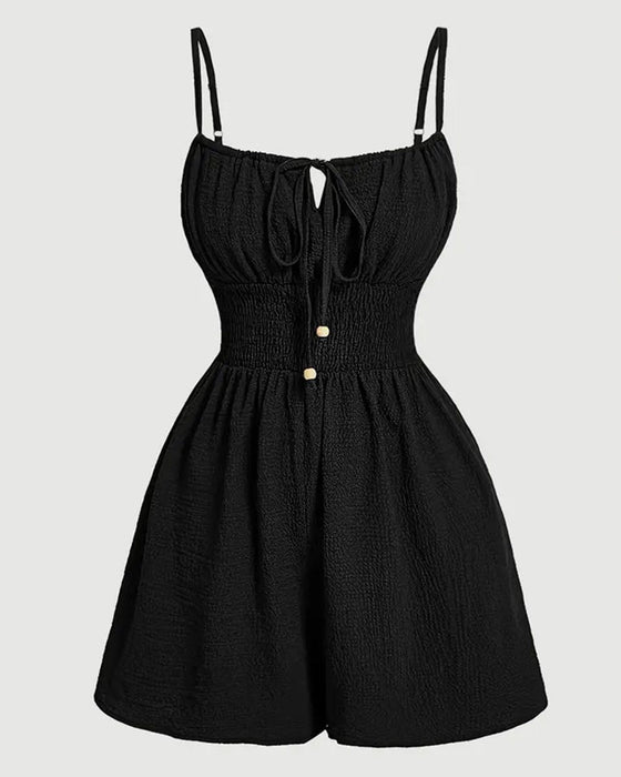 Overall Lässig Plissiert Camisole