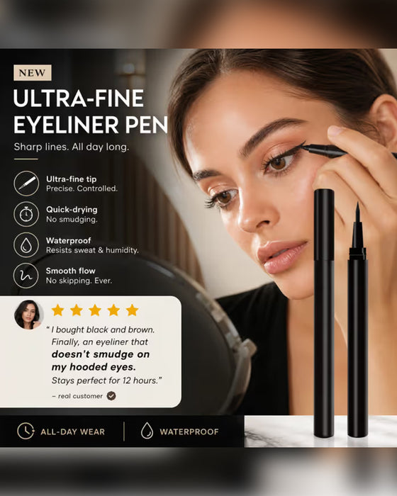 Flüssiger Eyeliner Wasserdicht Ultradünne Spitze Schnelltrocknend