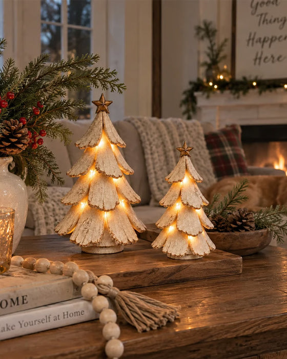 🎄🌙 Vintage Weihnachtsbaum Mit Licht Figur