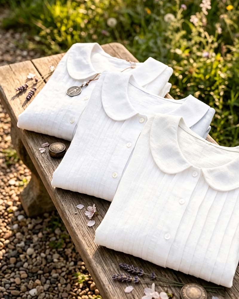 Kleid Plissiert Dreiviertelarm