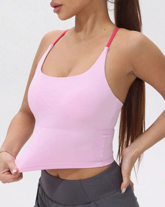 Sport-Tanktop mit integriertem Brustpolster