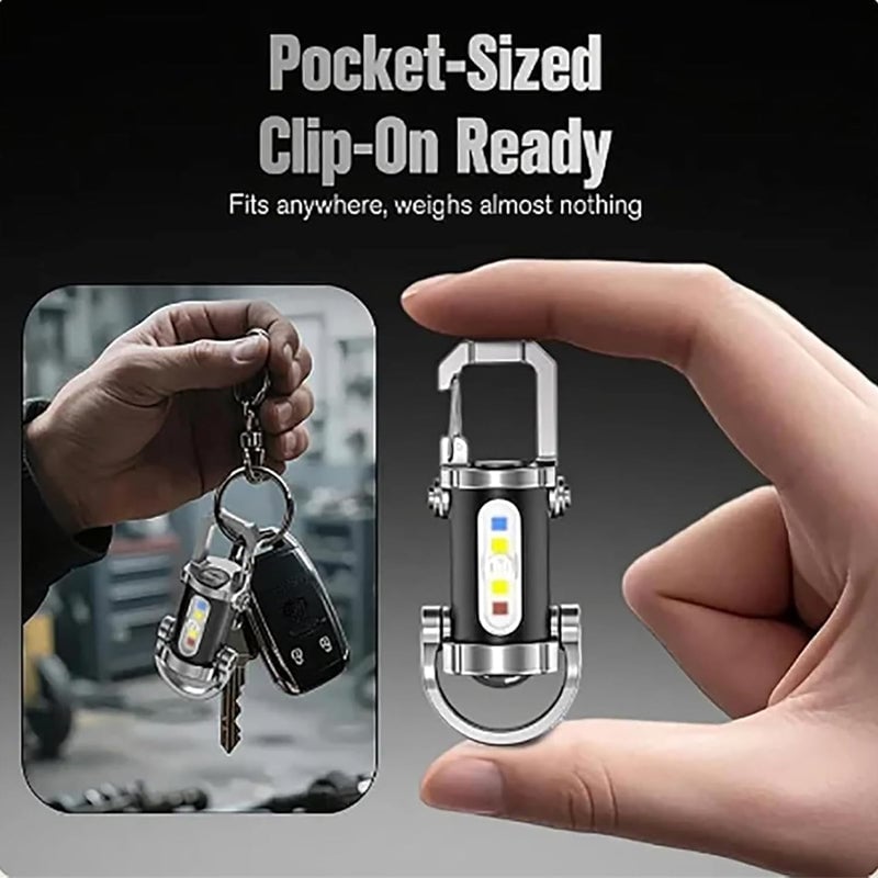 Wiederaufladbare Mini-Taschenlampe Schlüsselanhänger