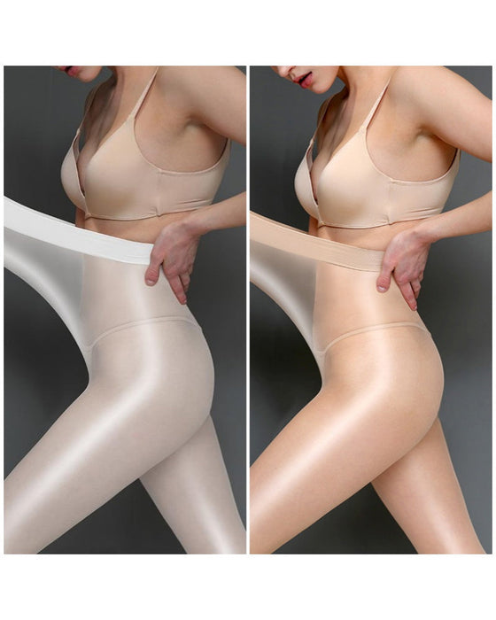 Glänzende Transparente Strumpfhose Für Damen