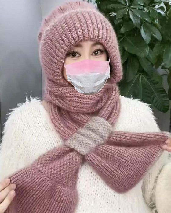 Damen Winddichte Mütze Mit Ohrenschutz