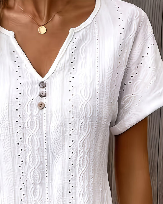 Kleid Ausschnitt Detail V-Ausschnitt