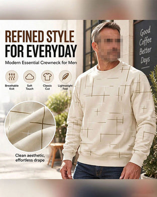 Sweatshirt Herren Lässige Linie