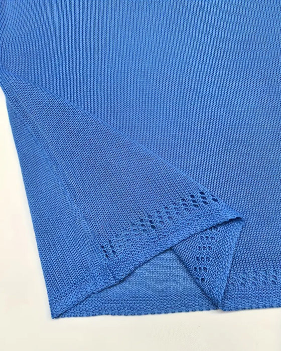 Pullover lässig kurzarm einfarbig