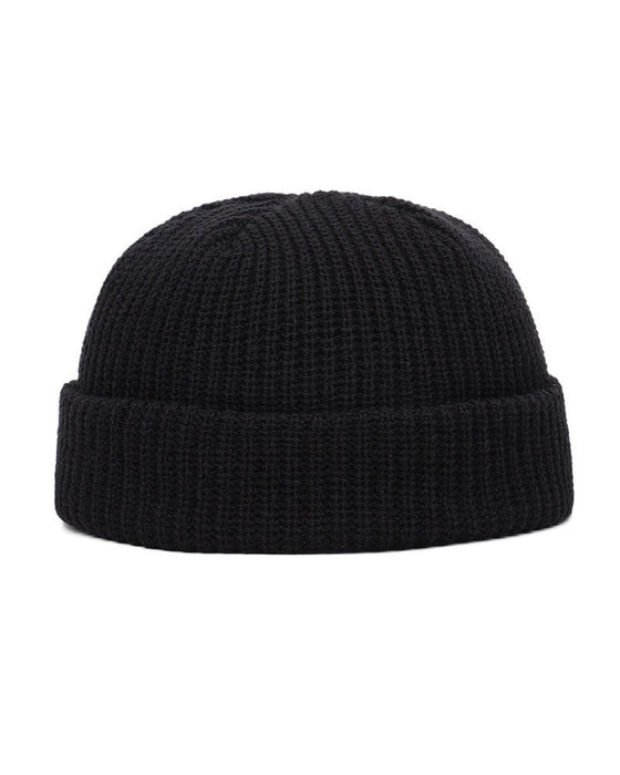 Herren Rippstrickmütze