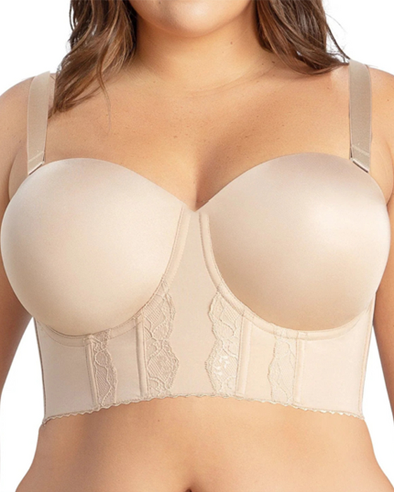Damen-BH mit verstellbaren Trägern und Spitze – hebt und formt perfekt