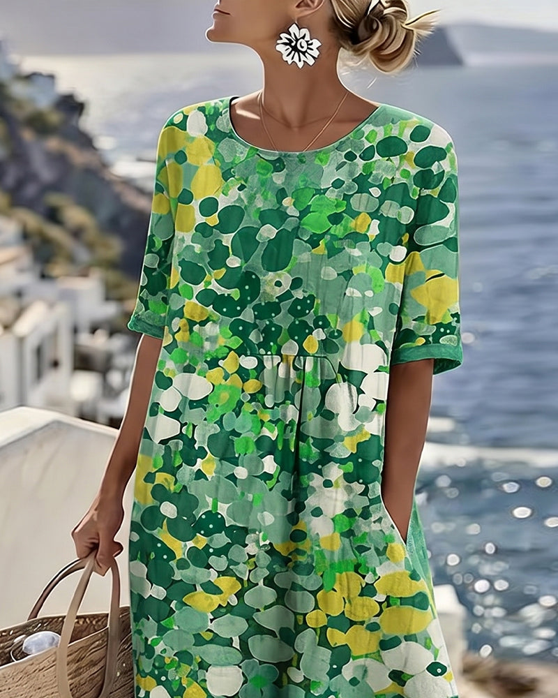 Kleid Gedruckt Locker