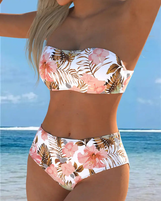 Bikini Bandeau Bedruckt