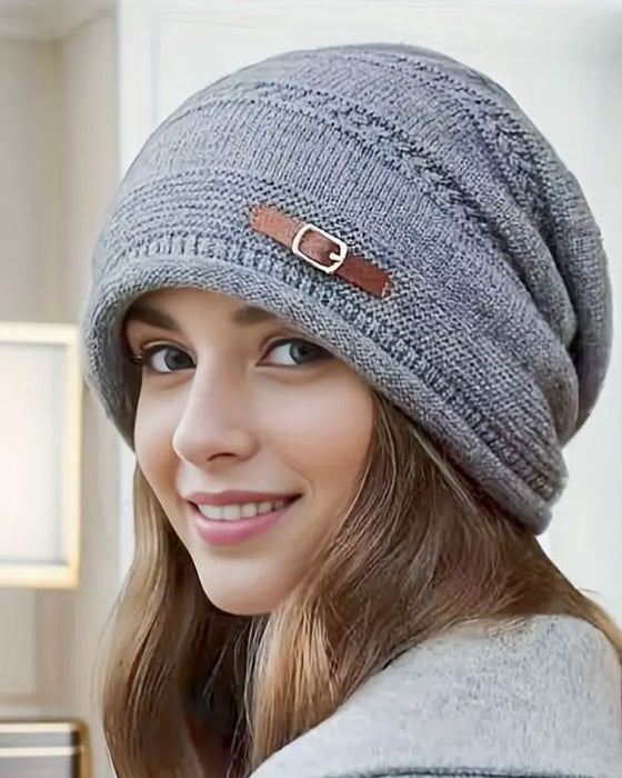 Einfarbige Slouchy Beanie