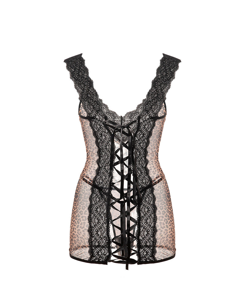 Nachthemd Sexy Träger Spitze