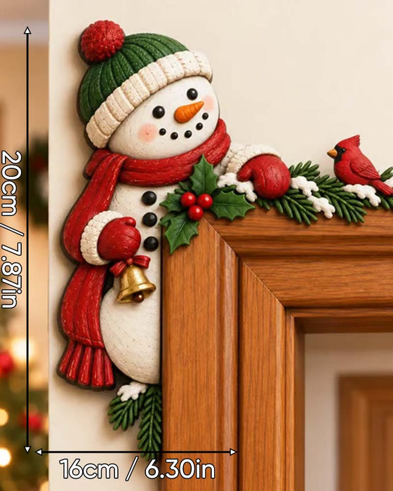 Dekoration Weihnachten Guckloch Türrahmen Ecke