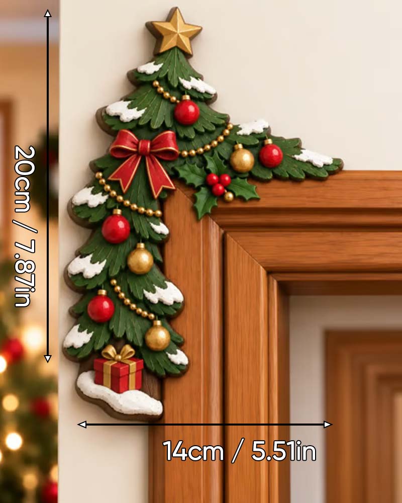 Dekoration Weihnachten Guckloch Türrahmen Ecke