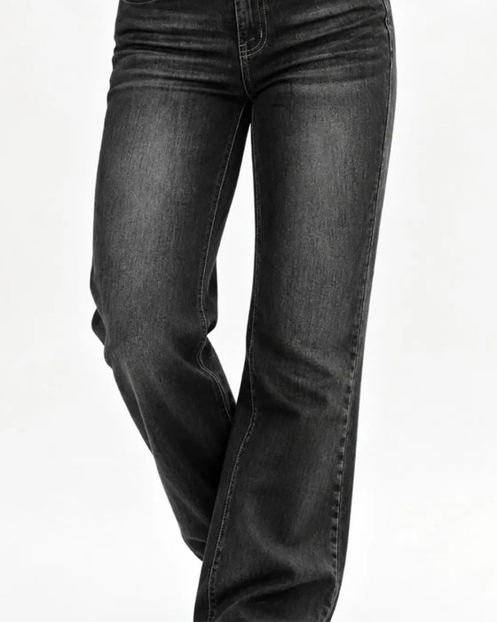 Jeans Casual Stretch Gerades Bein