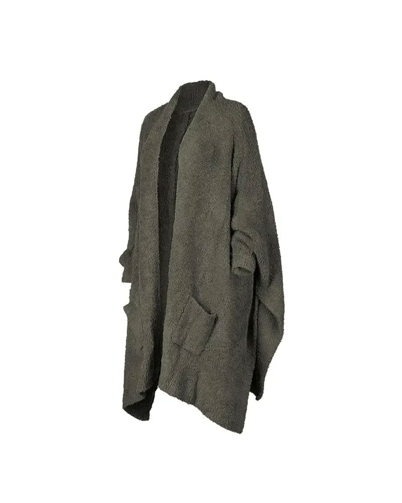 Cardigan Tasche Lässig Langarm