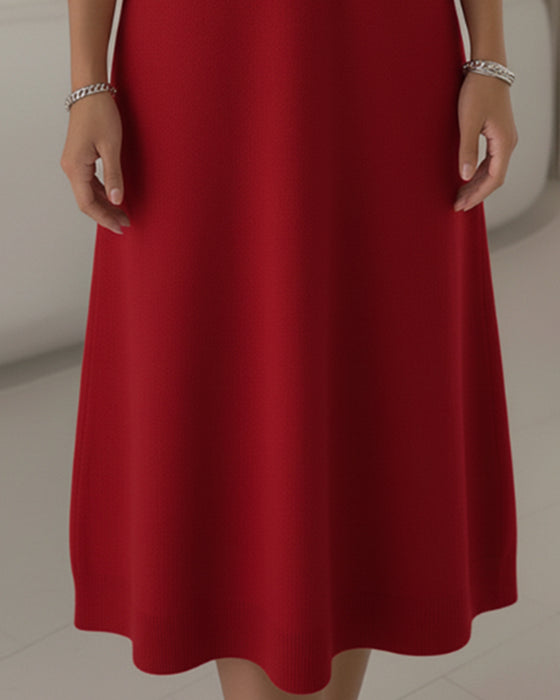 Modisches Hemdblusenkleid Mit Reverskragen