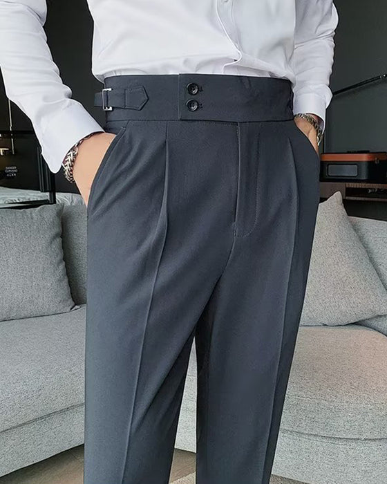 Herren Hose Tasche Einfarbig Lässig Kleid