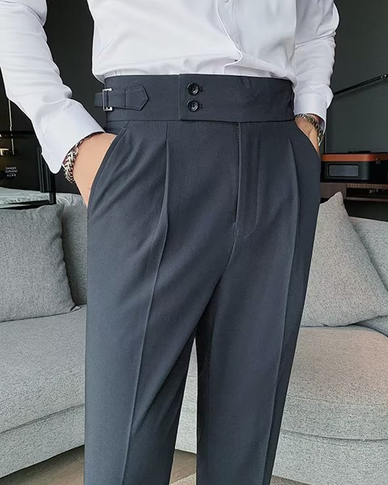 Herren Hose Tasche Einfarbig Lässig Kleid