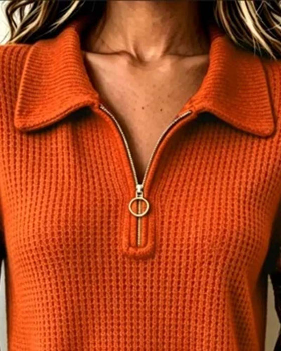 Sweatshirt Langarm Reverskragen