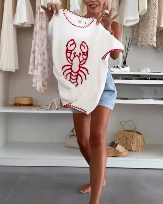 Bedruckter Pullover im Streetstyle