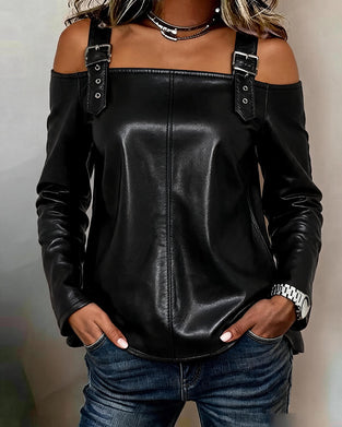 Bluse Off-Shoulder Träger Trendy