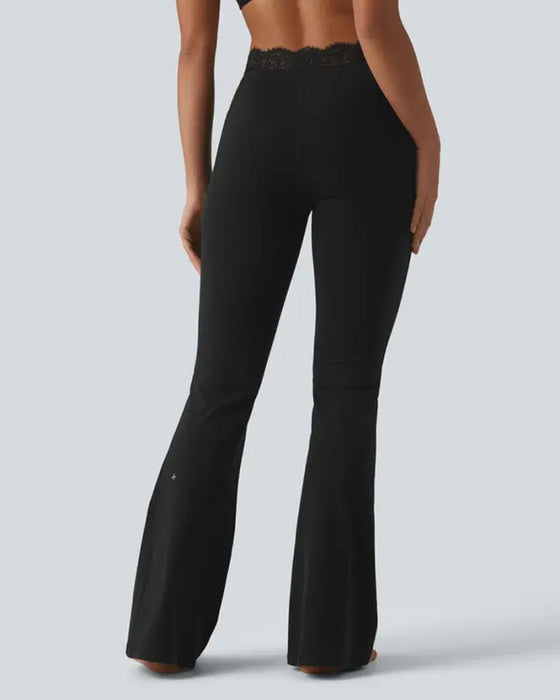 Hose Spitze Taille Leicht Ausgestellt Yoga