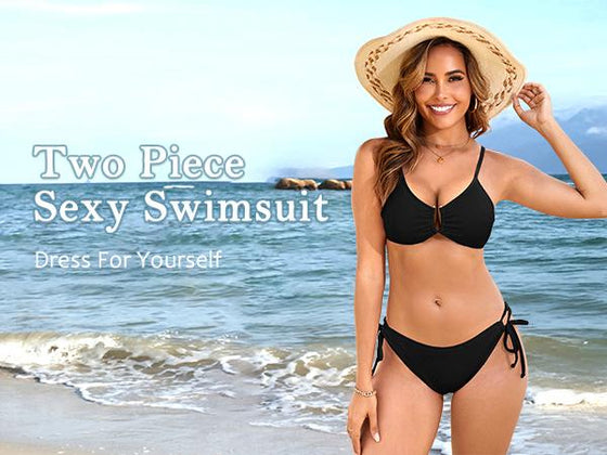 Bikini Damen Sexy Cheeky Hoher Schnitt