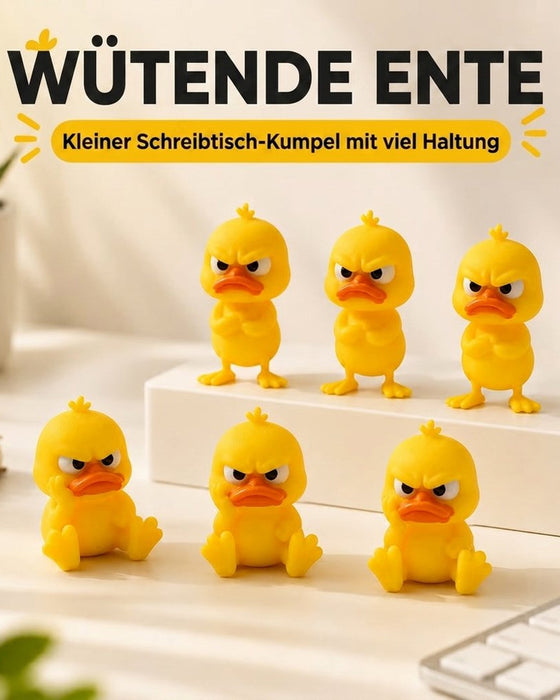 Ente 3D Gedruckt Wütend Klein Gelb