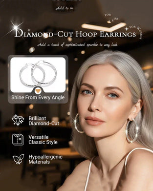 Ohrringe Damen Diamantgeschliffen