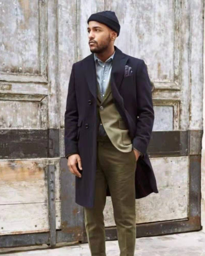 Herren Rippstrickmütze