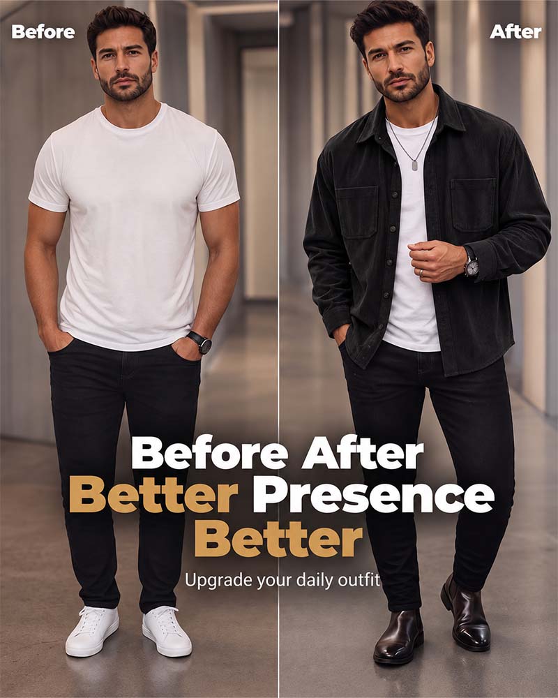 👔 Herren Lässige Cordhemdjacke – Klassische Textur Trifft Alltagskomfort