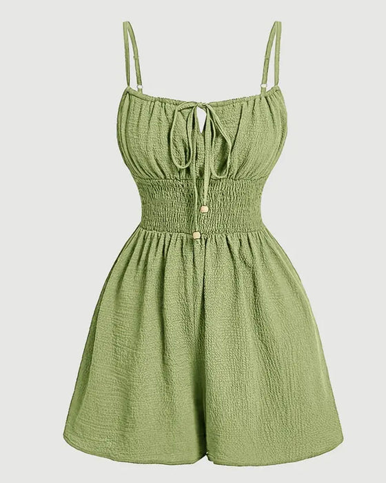 Overall Lässig Plissiert Camisole