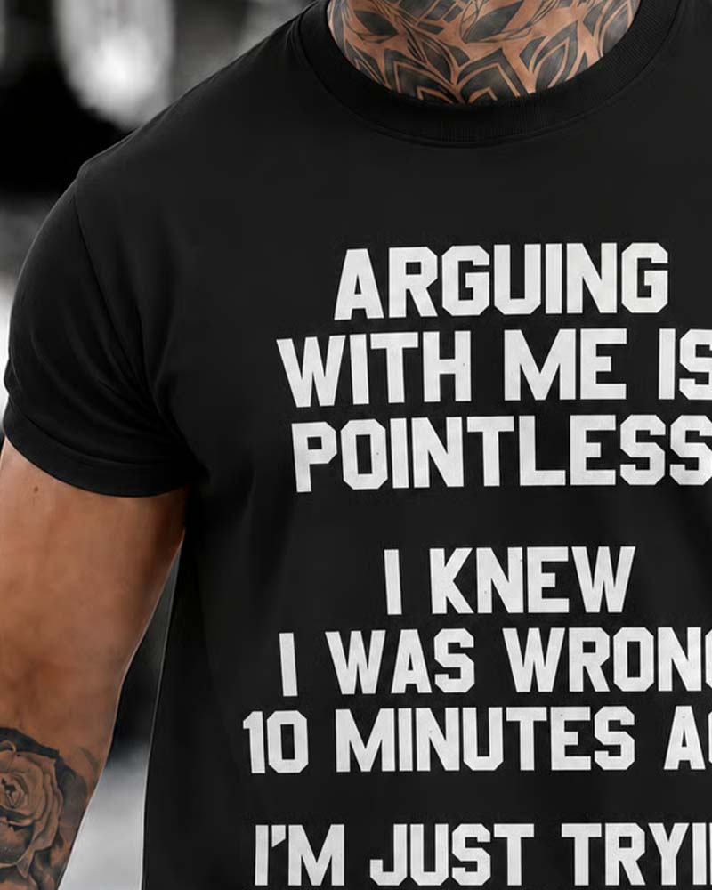 T-Shirt Herren Rundhals Buchstabe