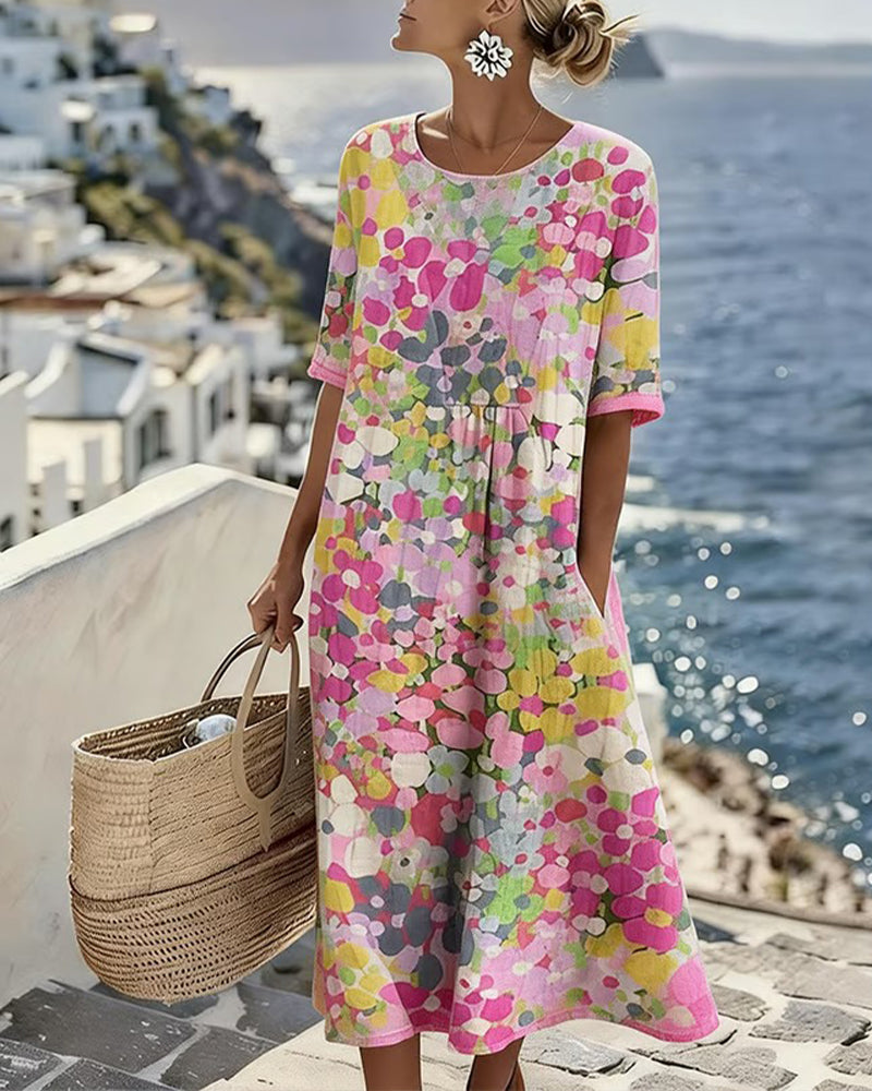 Kleid Gedruckt Locker