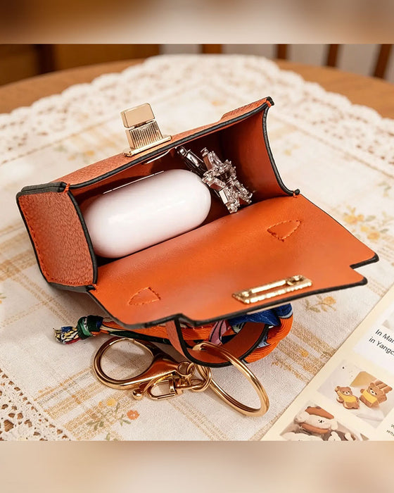 Schlüsselanhänger Mini Quadratische Tasche Anhänger