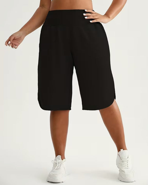 Hoch Taillierte Wide‑Leg‑Shorts