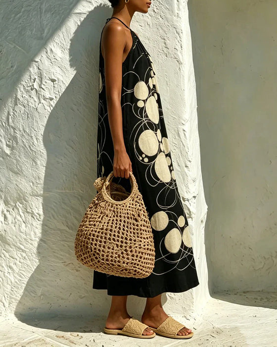 Kleid Halstuch Tupfen Schick