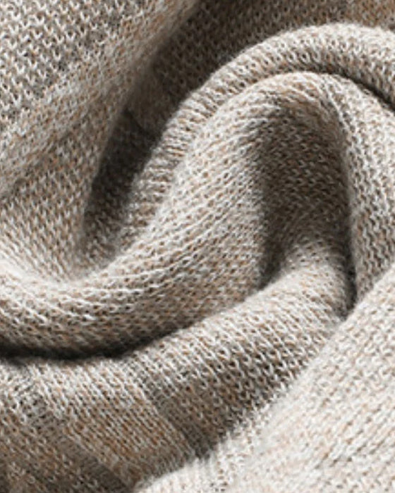 Pullover HerrenS Winter Flauschgefütterter Warmer Gestrickter