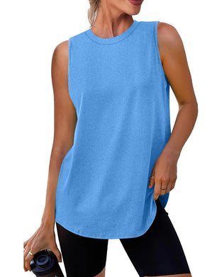 Tanktop locker geschnitten Unifarben ärmellos