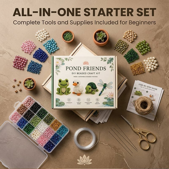3D-Perltier-Bastelset - DIY-Miniatur-Tierperlen-Set für Anfänger