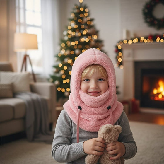 Kinder 3-In-1 Fleece Winterhaube
