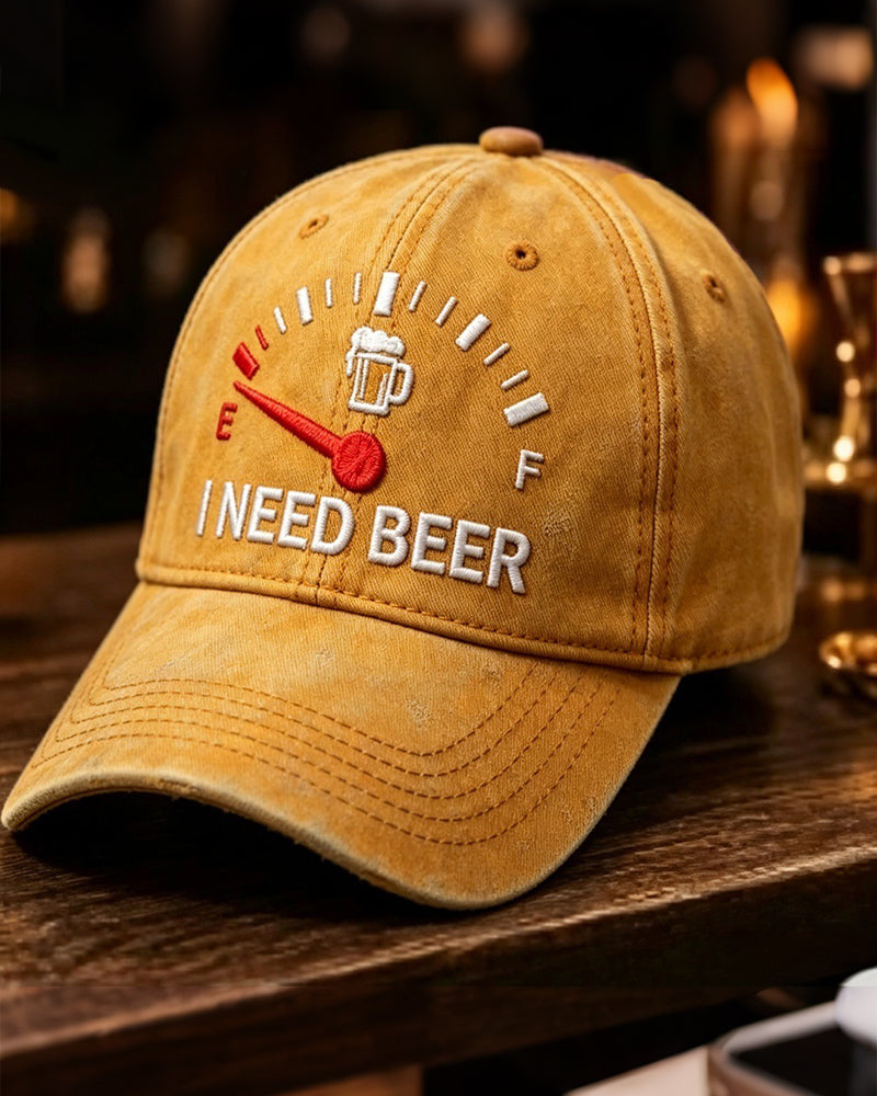 Dashboard Bier Bestickte Baseball Kappe